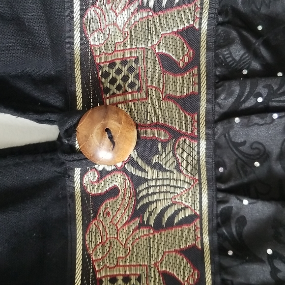 Eastern inspired Fabric Shoulder tote - Picture 5 of 6